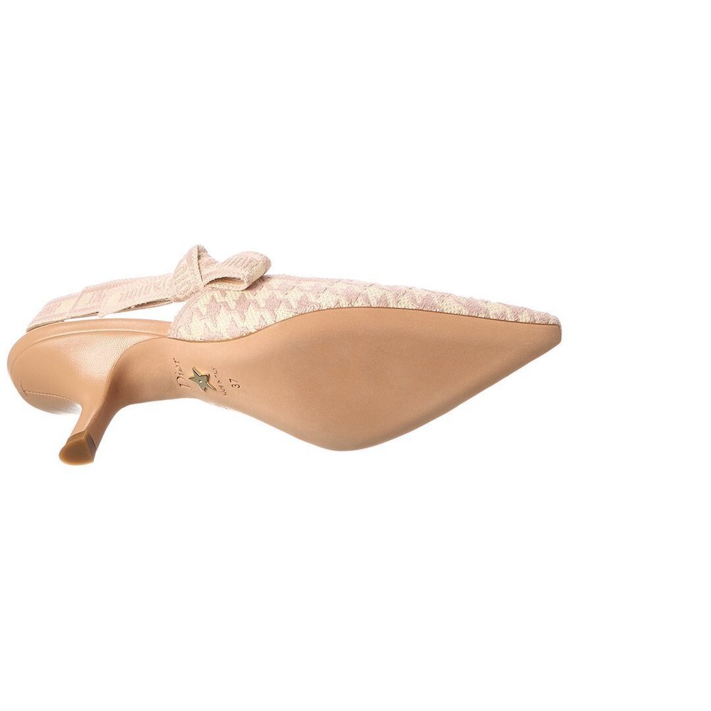 Dior J'Adior Canvas & Leather Slingback Pump - Picture 4 of 6